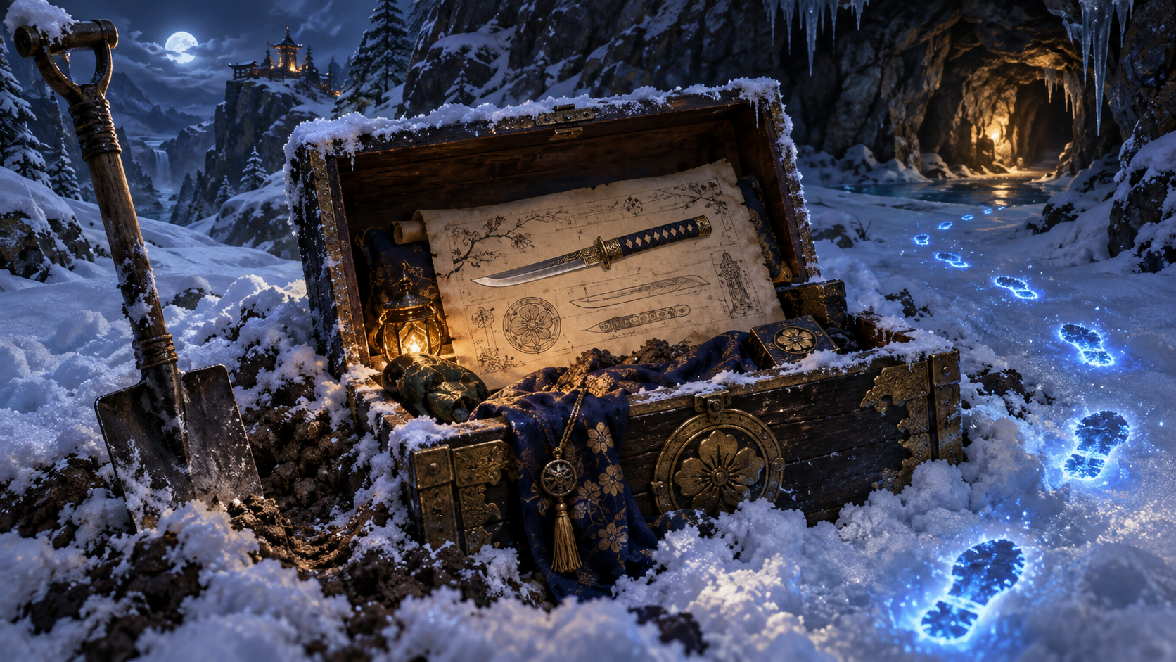 Original illustration of a Firstlight Tanto schematic snow dig